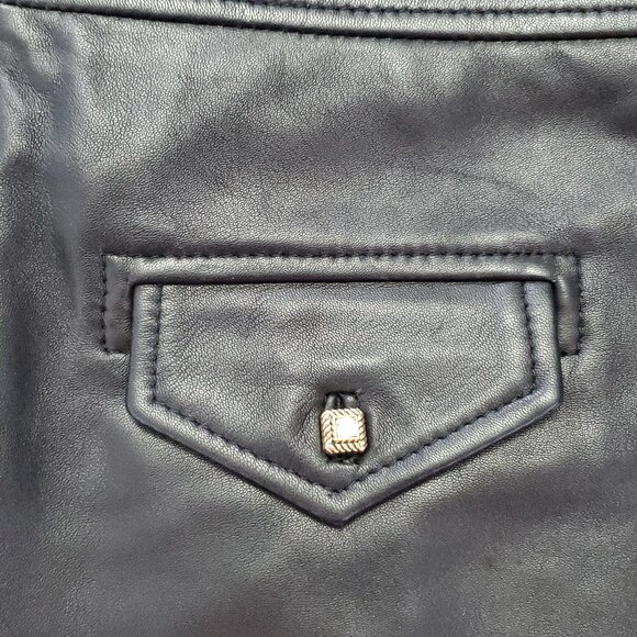 Sandro lamb leather skirt size 3 - Picture 2 of 7